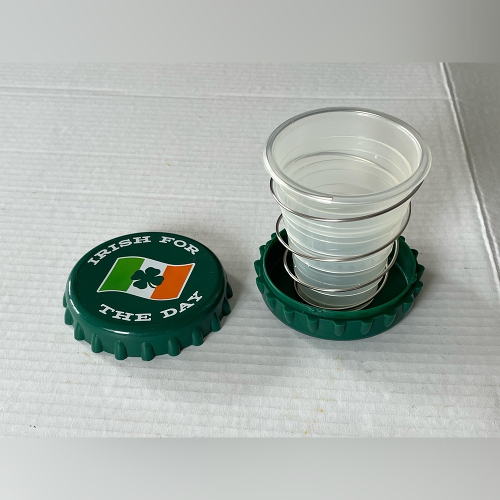 Wild Clover “Irish For The Day” Portable Drink Cup With Bottle Opener